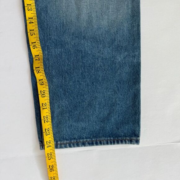Monse Boyfriend Cropped Jean Mit Weitem Bein Blue Jeans Size 2 NWOT - Picture 8 of 11